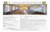 St. Vincent de Paul Church - Amazon S3 · St. Vincent de Paul Church ... 5:00 Daisy Tomei ... Israel with hope for the day when God's glory would shine on them. How deceived some