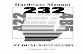AT DUAL RS232/422/485 · 2011-03-10 · AT DUAL RS23/422/485 Intro Intro 3 Chapter 3 - AT Dual RS232/422/485 Software Configuration Guide, shows you how to configure your operating