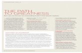 the path to greatness - Welcome to the Association of ... path to greatness How can you become an outstanding leader? Tom Quayle explains American leadership guru Warren Bennis once
