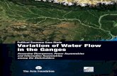 Variation of Water Flow in the Ganges - The Asia Foundation · 2015-04-02 · Variation of Water Flow in the Ganges (f) Prevailing disputes over water sharing, water usage, and flood