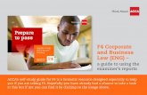 F4 Corporate and Business Law (ENG)...and Business Law (ENG) – a guide to using the examiner’s reports. ACCA’s self-study guide for F4 is a fantastic resource designed especially