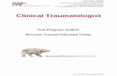 Clinical Traumatologist · 2019-07-11 · TI-202 – Overview of Assessment & Interventions Course Description: Overview of Assessment & Interventions course covers clinical interventions,