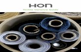 Textile Variance Guide - The HON Company · a. Woven fabrics with high cotton or nylon content can experience poor recovery leading to fabric puddling b. Polyurethane coated fabrics