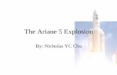 The Ariane 5 Explosion - McMaster Universitybaber/Courses/3J03/Student...Event History • The Ariane 5 was launched 9:34 am, June 4, 1996. • 36 sec. later, at 3700 meters, the Flight