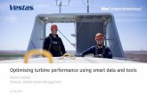 Optimising turbine performance using smart data and tools...Optimising turbine performance using smart data and tools Mariel Garrido Director, Global Asset Management 12-04-2017. Change