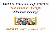 Senior Class Trip - Woodstown-Pilesgrove Regional School ...€¦  · Web viewStudents are in the airport for over an hour and may want to buy something to eat. – ($10.00 est.