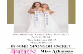 Miss Arkansas’ Outstanding Teen 2017 Aubrey Reed Maggie ... Arkansas Media Kit 2018.pdf · sister in law, Sarah. Maggie is the granddaughter of Bill and Helen Benton of Heber Springs