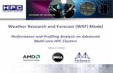 Weather Research and Forecast (WRF) Model€¦ · WRF Best Practices Objectives • Ways to improve performance, productivity, efficiency – Knowledge, expertise, usage models •