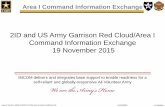 2ID and US Army Garrison Red Cloud/Area I Command Information Exchange … · John W. Haefner, IMRD-ZA (DSN 732 -7845, john.w.haefner.mil@mail.mil) Area I Command Information Exchange