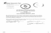 Certificate of Election Results For the Democratic Nominees In the … · 2017-01-17 · Certificate of Election Results For the Democratic Nominees In the Primary Election Held Tuesday,