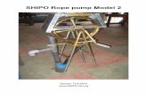 SHIPO Rope pump Model 2 - Bombas de Mecate...The SHIPO Rope pump Model 2 is a simplified version of the Model 1. For production details see Manual of the SHIPO model one. In this model