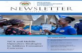 NATIONAL COMMUNICATIONS AUTHORITY NEWSLETTER · E-Mail: complaints.tamale@nca.org.gh Digital Address: NT-0027-8191 This newsletter was produced by the Consumer and Corporate Affairs