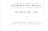  · "Hail To Alma Mater" Class of 1955 Rev. Harry J. Hansen Benedicdon . Recessional : Zamecnik Pastor, First Foursquare Church "March of The Brave" High School Symphonic Band . GRADUATES—1955