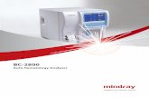 Hematology Analyzer Mindray BC-2800 · 2017-01-30 · BC-2800 Auto Hematology Analyzer Fully automated, compact, ﬂexible and cost eﬀective 3-part diﬀerentiation of WBC, 19 parameters