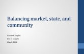 Balancing market, state, and community · 2019-05-14 · Balancing market, state, and community Joseph E. Stiglitz ... Major message of Report of International Commission on the Measurement