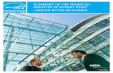 SUMMARY OF THE FINANCIAL BENEFITS OF ENERGY STAR … · 2012-11-12 · Summary of the Financial Benefits of ENERGY STAR® Labeled Office Buildings 1 T he financial benefits of improved