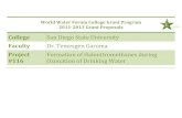 Faculty Dr. Temesgen Garoma Formation of ...mwdh2o.com/PDF_In_The_Community/3.4.3_San-Diego-State...World Water Forum College Grant Program 2011-2013 Grant Proposals College San Diego