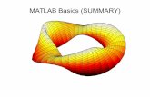 MATLAB Basics (SUMMARY)instructor.sdu.edu.kz/~konst/cv2015/week03/lecture03... · 2015-02-01 · MATLAB Data Types uint8 8-Bit unsigned integers (1 byte per element) uint16 16-Bit