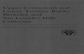 Upper Cretaceous and Lower Tertiary Rocks …Upper Cretaceous and Lower Tertiary Rocks Berkeley and San Leandro Hills California By J. E. CASE CONTRIBUTIONS TO GENERAL GEOLOGY GEOLOGICAL