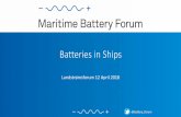 Batteries in Ships ... 2018/05/05 ¢  Cargo Vessel Catamaran Chemical Tanker Container Feeder Cruise