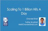 Scaling To 1 Billion Hits A Day - SDD Conferencesddconf.com/brands/sdd/library/Scaling_Web_Apps.pdf · 2016-05-16 · SCALING TO 1 BILLION HITS A DAY Step 10 – HTTP Accelerator