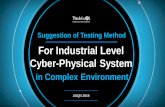 For Industrial Level Cyber-Physical System...Sensitivity: Internal Test Case Virtual Sensor Value (Serial) Drone flight Command (Serial) CPS Test Management System Command Controller