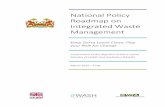 National Policy Roadmap on Integrated Waste Management · 2019-12-20 · National Policy Roadmap on Integrated Waste Management . 3. Key Waste Sector Challenges . The waste management