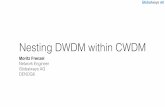 Nesting DWDM within CWDMblog.hackathon.de/files/denog8_nesting_dwdm_within_cwdm.pdf · Conclusion • CWDM 1531 ﬁts DWDM 100GHz Ch59-Ch51 • CWDM 1551 ﬁts DWDM 100GHz Ch41-Ch25