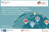 The German Energy Solutions Initiative & the Energy Transition · The German Energy Solutions Initiative & the Energy Transition German – Kenyan Energy Symposium Self-Supply in