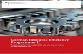 German Resource Efficiency Programme II - Europa · 2018-02-14 · German Resource Efficiency Programme II Programme for the sustainable use and conservation of natural resources.