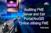 Auditing FME Server and Esri Portal/ArcGIS Online ...€¦ · Now for ArcGIS Online/Portal See if tags, metadata exist Who has access to each item Are all the webmaps linking to existing