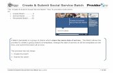 Create & Submit Social Service Batch - WashingtonCreate & Submit Social Service Batch (Mar 3, 2015) 14 of 28 Submit Batch 6. Claims Created from Batch List appears 6 Claims created