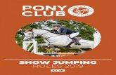 SHOW JUMPING RULES 2019 · PAS 015:1998 or 2011* with BSI Kitemark All activities VG1 with BSI Kitemark All activities Snell E2001* onwards with the official Snell label and number