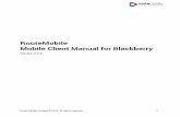 RouteMobile Mobile Client Manual for Blackberry · 2018-02-19 · Route Mobile Limited © 2018. All rights reserved 1 RouteMobile Mobile Client Manual for Blackberry Version: 2.0.0