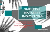 SKELETAL MATURITY INDICATORSdental.subharti.org/orthodontics/SKELETALMATURITY... · 2019-07-02 · Skeletal Age Assessment Regions used for skeletal age assessment should be ideally: