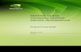 NVIDIA CUDA Compute Unified Device Architecturemueller/cluster/nvidia/...Chapter 1. Introduction to CUDA 1.2 CUDA: A New Architecture for Computing on the GPU CUDA stands for Compute