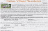 Easton Village Newsletter - Microsoftbtckstorage.blob.core.windows.net/site13538/Newsletters/2011/NL_… · It must be a good insect year as we have had a first Swallow nesting in