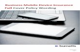 Business Mobile Device Insurance Full Cover Policy …...Full Cover Policy Wording SP/PWF1/0919 Page 2 INTRODUCTION This policy provides cover for Your Mobile Devices as detailed in