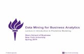 Data Mining for Business Analytics - New York Universitypeople.stern.nyu.edu/padamopo/blog...Data Mining for Business Analytics . P. Adamopoulos New York University MegaTelCo: Predicting