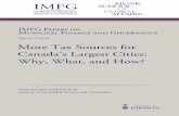Nˆ. • More Tax Sources for Canada’s Largest Cities: Why, What, … · 2017-05-16 · More Tax Sources for Canada’s Largest Cities: Why, What, and How? – 3 – the economy,