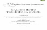 CALISTHENIC TECHNICAL GUIDEcalisthenics.asn.au/wp-content/uploads/2017/05/ACF...6 7 PAIR WORK Examples of Banned Pair work should be viewed on the video. No participant should take