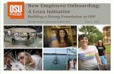 New Employee Onboarding: A Lean Initiative · 2015-06-16 · Sponsors support that business centers are required to use the HR and Finance checklists when conducting a new employee