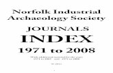 Norfolk Industrial Archaeology Society JOURNALS INDEX · The Journal of the Norfolk Industrial Archaeology Society has been produced from the early days of the Society. As technology