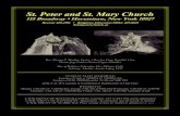 St. Peter and St. Mary Church · 2019-09-18 · St. Peter and St. Mary Church 115 Broadway • Haverstraw, New York 10927 Rectory 429-2196 • Religious Education Office 429-8824