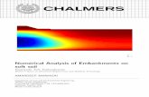 Numerical Analysis of Embankments on soft soilpublications.lib.chalmers.se/records/fulltext/220779/220779.pdf · Numerical Analysis of Embankments on soft soil Haarajoki Test Embankment