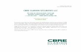CBRE CLARION SECURITIES LLC - Morgan StanleyCBRE Clarion Securities is a registered investment adviser with the United States Securities and Exchange Commission. Our registration number