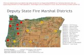 Deputy State Fire Marshal Districts · District 8 – Shawn Anderson District 9 – Kevin Sullivan District 10 – Scott Rice District 11 – Craig Andresen District 12 – VACANT