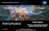 Astrophysics Program Analysis Groups AAS 223rd Meeting … · 2014-01-05 · L1. WFIRST Preformulation and focused technology development for AFTA (a 2.4m version of WFIRST) are underway