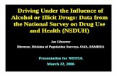 Driving Under the Influence of Alcohol or Illicit Drugs ... · Driving a Vehicle Under the Influence of Alcohol or Illicit Drugs Among Persons Aged 18 or Older, by Race/Ethnicity: