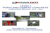 LEVEL I PORTLAND CEMENT CONCRETEIncreasing slump by adding water may cause mix to segregate during placement. In general, 3 to 4” slump is a maximum for normal concrete mixes. Testing